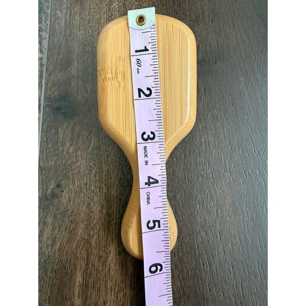 Bamboo Travel Hair Brush Small Purple NEW - Picture 3 of 3
